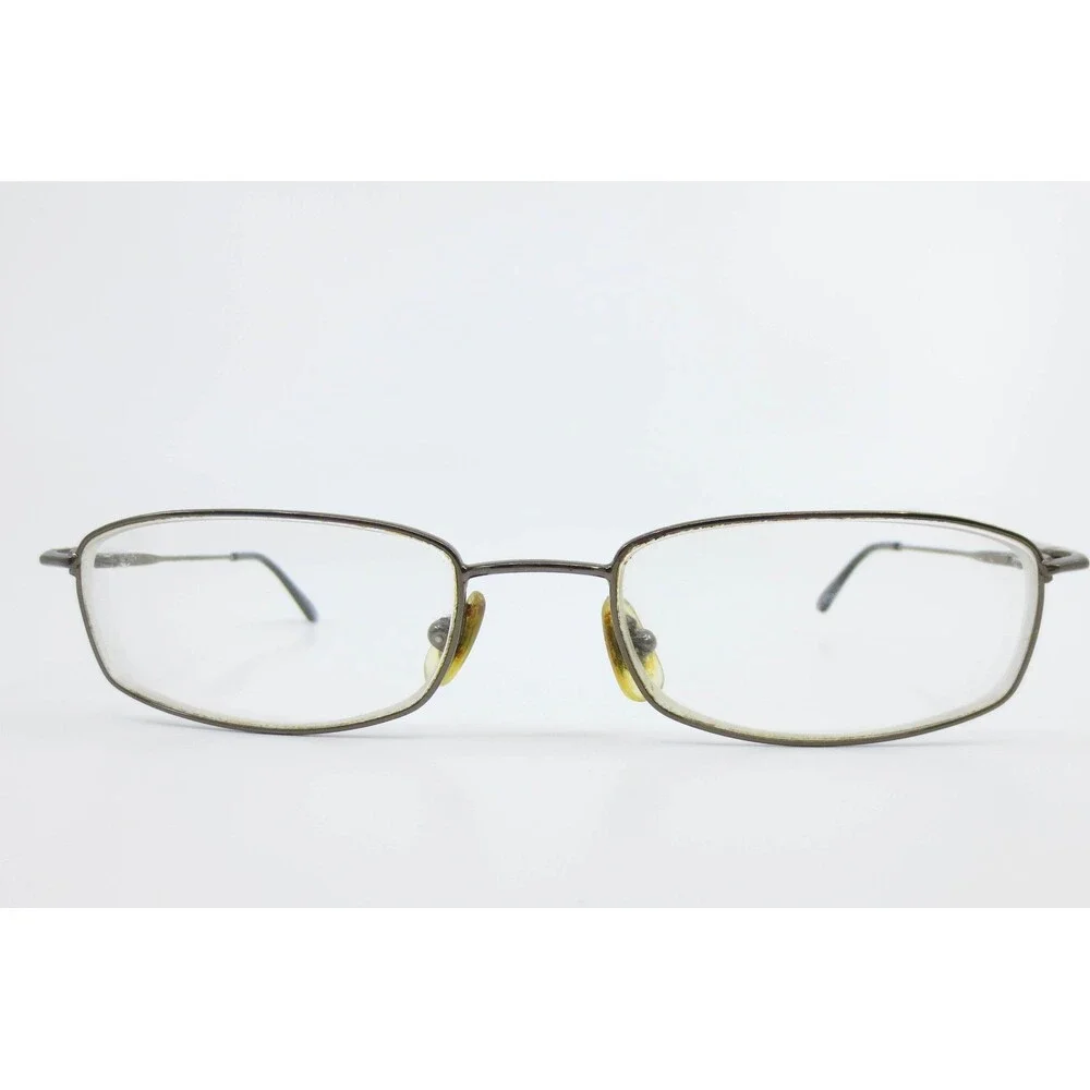 Marchon M512 033 Gunmetal Rectangular Metal Eyeglasses Frames 51-18-140